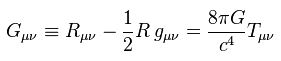 the General Theory of Relativity includes pi