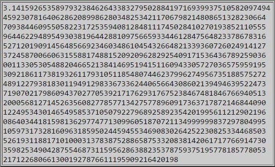 Pi Numbers