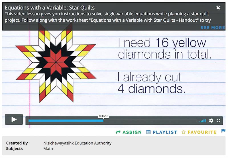 Variables and a Star Quilt
