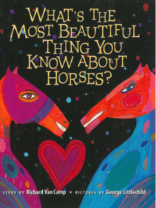 cover for what's the most beautiful thing you know about horses